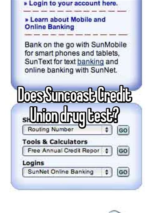 Answer See 1 answer. . Do credit unions drug test